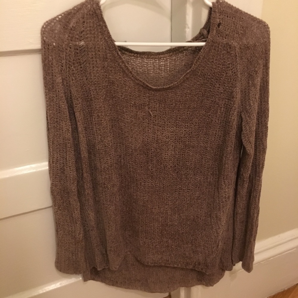 Brown long sleeve sweater